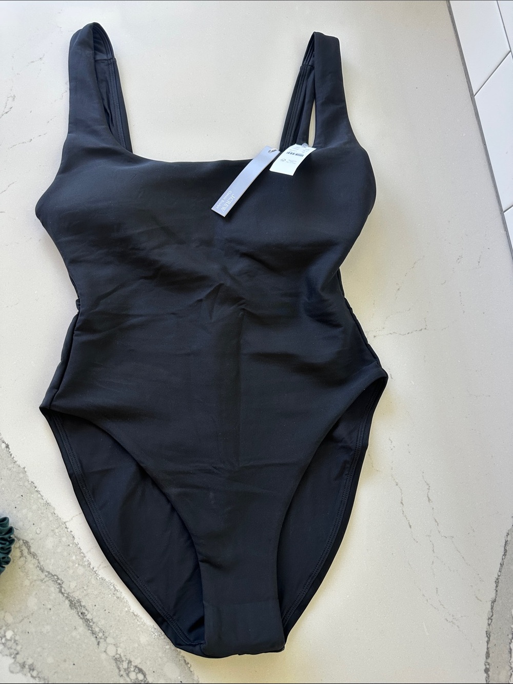 J. Crew Black One-Piece classic sculpt Swimwear